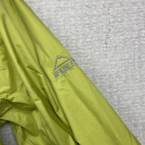McKinley Aquamax Windbreaker Shell Jacket Women M Lime Green Light / Packable - Picture 8 of 16